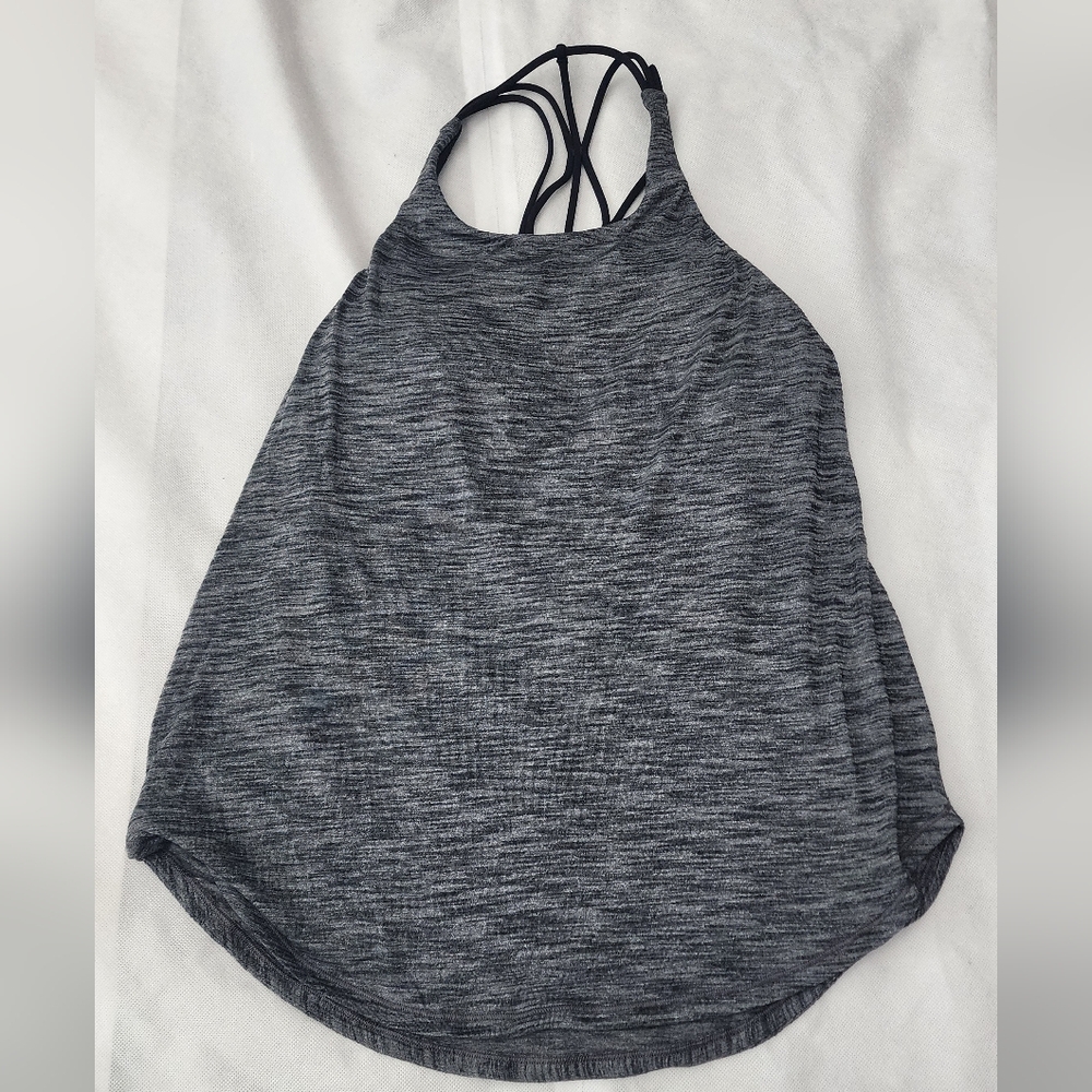 Lululemon Athletica Gray Women's Tank Top With Built In Bra Size 8